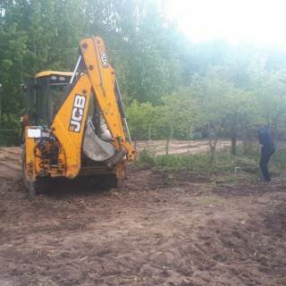 Расчистка участка, котлован, Автовокзал