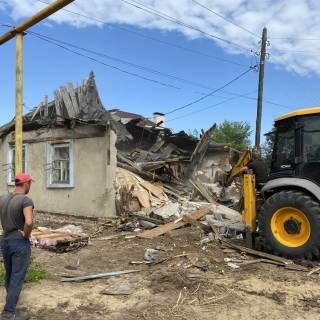 Демонтаж дома и фундамента, Саратов, ул.Огородная
