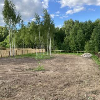 Расчистка участка в деревне Трещиха