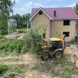 Расчистка участка, валка деревьев в Быковке